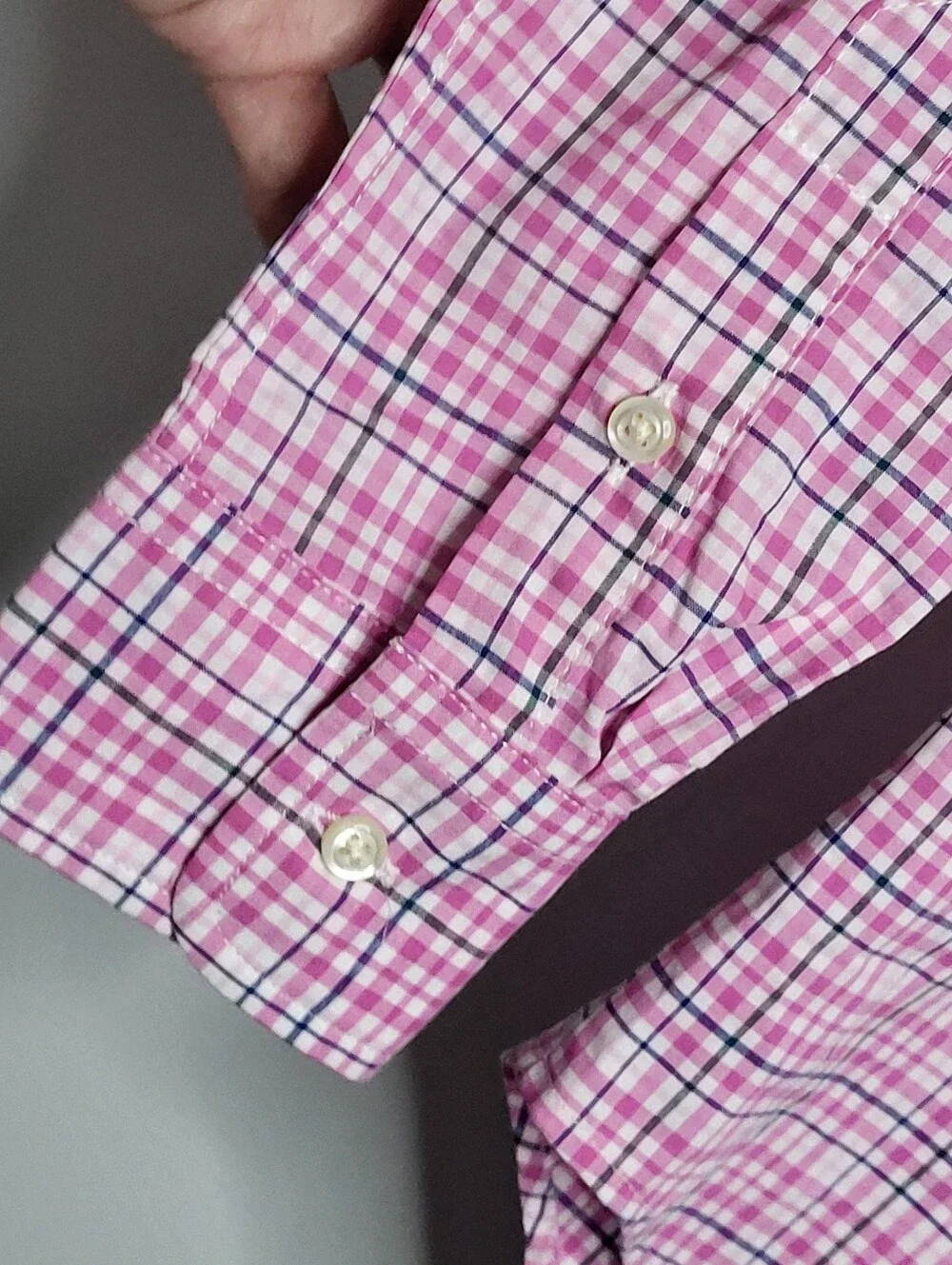 Ralph Lauren Pink Plaid Button-Down Shirt